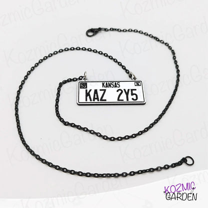 SUPERNATURAL IMPALA'S LICENSE PLATE | EARRINGS & NECKLACE | Channel your inner Dean Winchester!