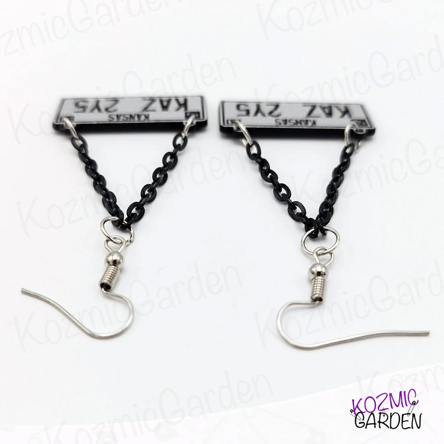 SUPERNATURAL IMPALA'S LICENSE PLATE | EARRINGS & NECKLACE | Channel your inner Dean Winchester!