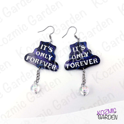 Labyrinth Earrings "It's Only Forever" with Crystal Ball | David Bowie's film