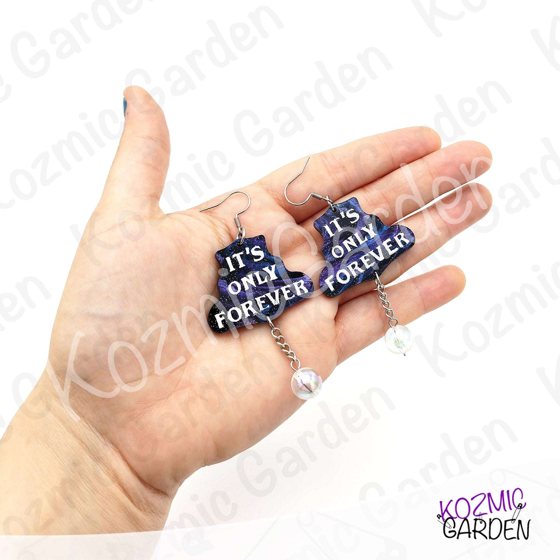 Labyrinth Earrings "It's Only Forever" with Crystal Ball | David Bowie's film