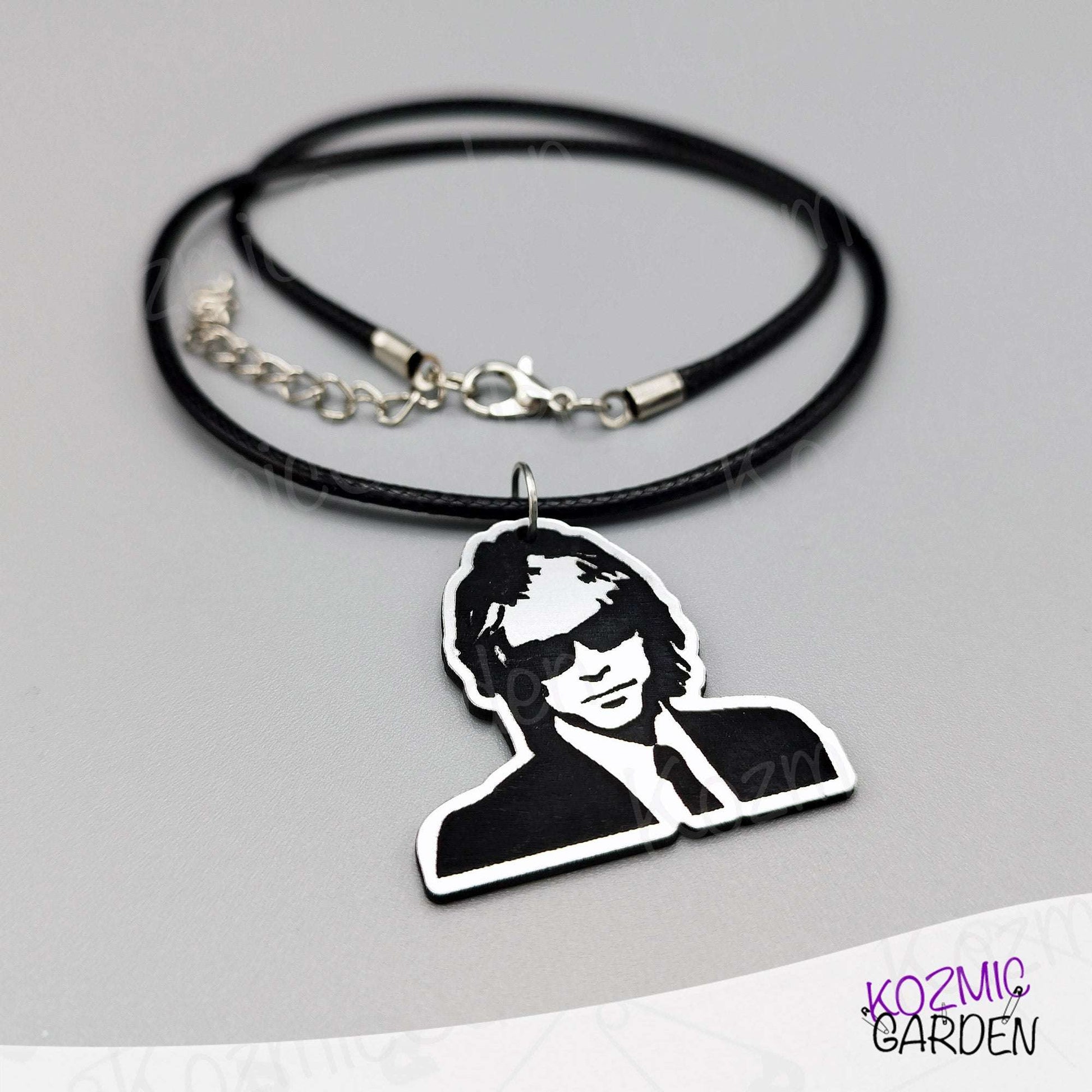 Jon Bon Jovi Earrings – Engraved on Silver Acrylic, Inspired by the Crush Album Era
