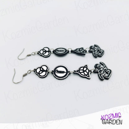 Led Zeppelin Symbols Earrings – Direction: Stairway to Heaven!