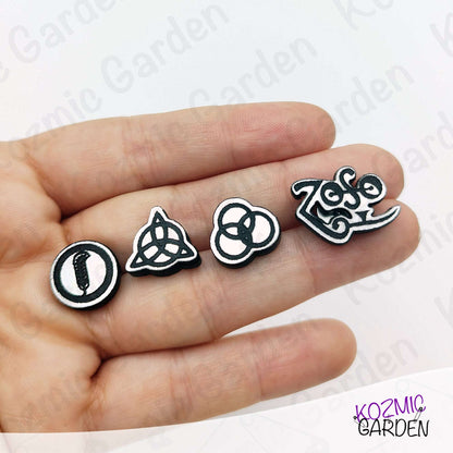 Led Zeppelin Inspired Stud Earrings