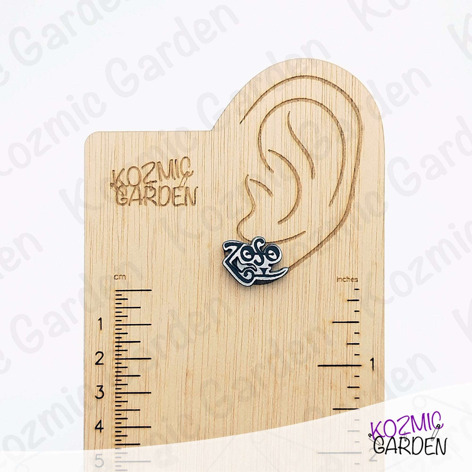 Led Zeppelin Inspired Stud Earrings