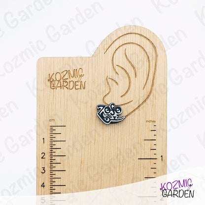 Led Zeppelin Inspired Stud Earrings