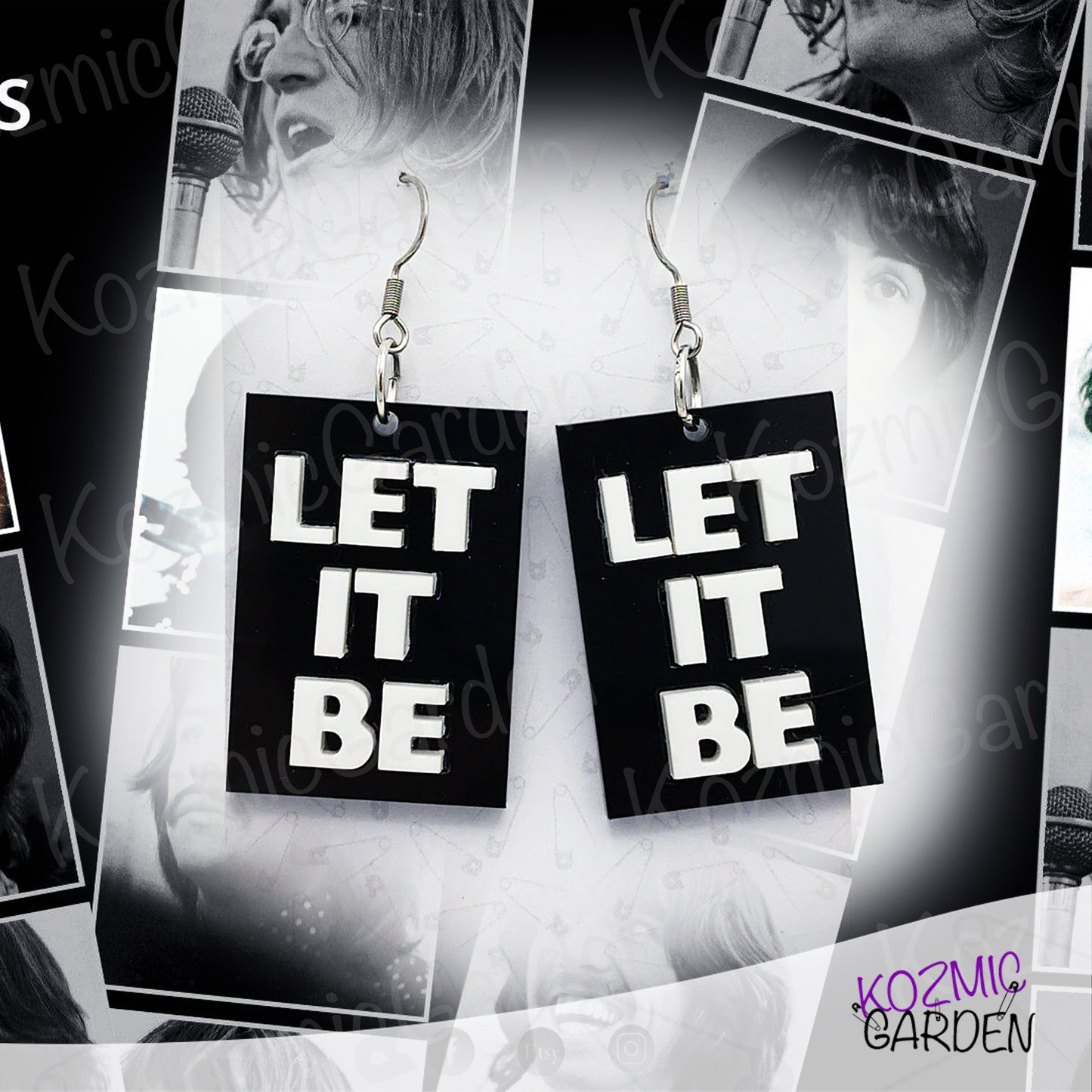 BEATLES "LET IT BE" EARRINGS |  Harmonize Your Style with The Beatles!