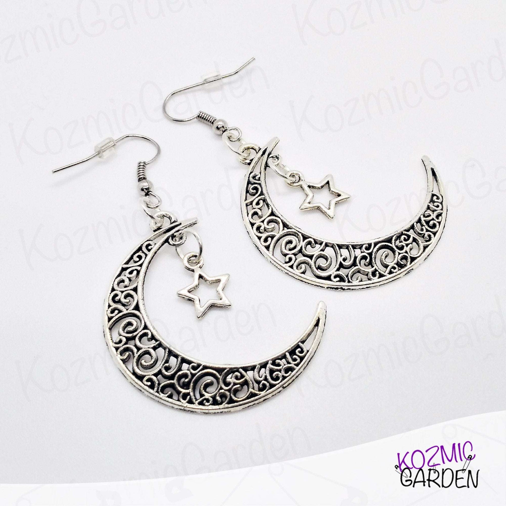 Crescent Moon Earrings – Mystical Celestial Charm