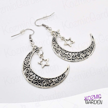 Crescent Moon Earrings – Mystical Celestial Charm