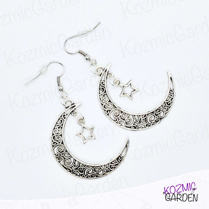 Crescent Moon Earrings – Mystical Celestial Charm