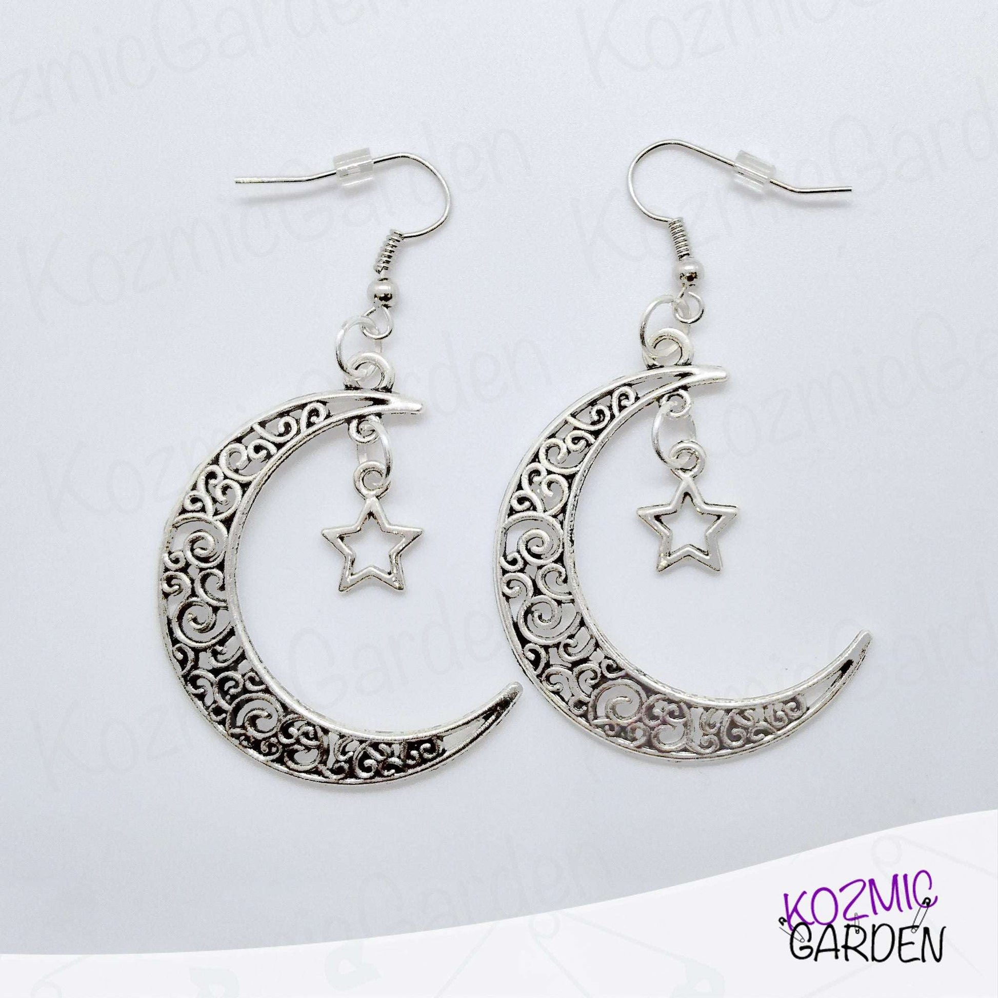 Crescent Moon Earrings – Mystical Celestial Charm