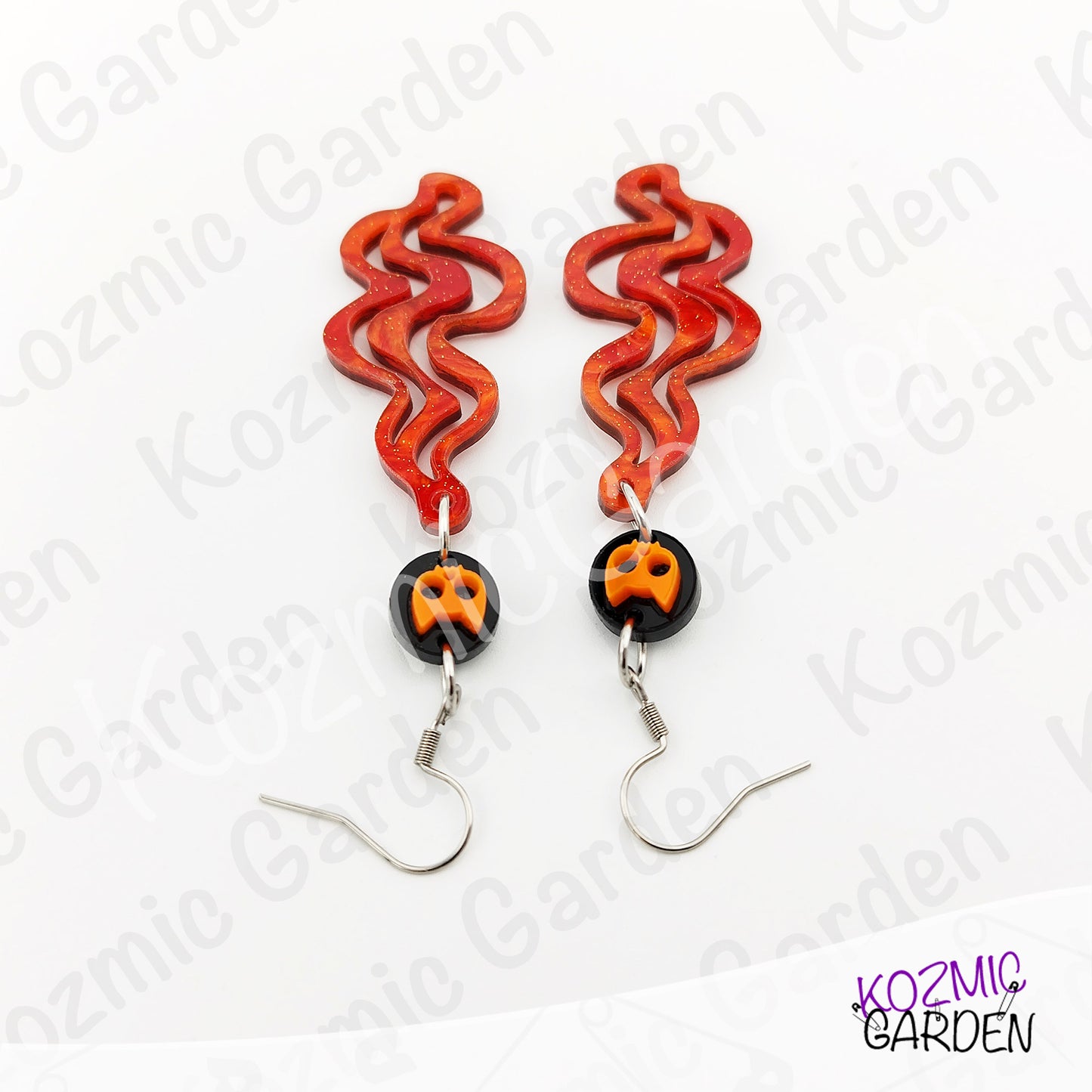 Cat-Sith Magic Smoke Earrings! – Mismatched Halloween Witchy Dangles