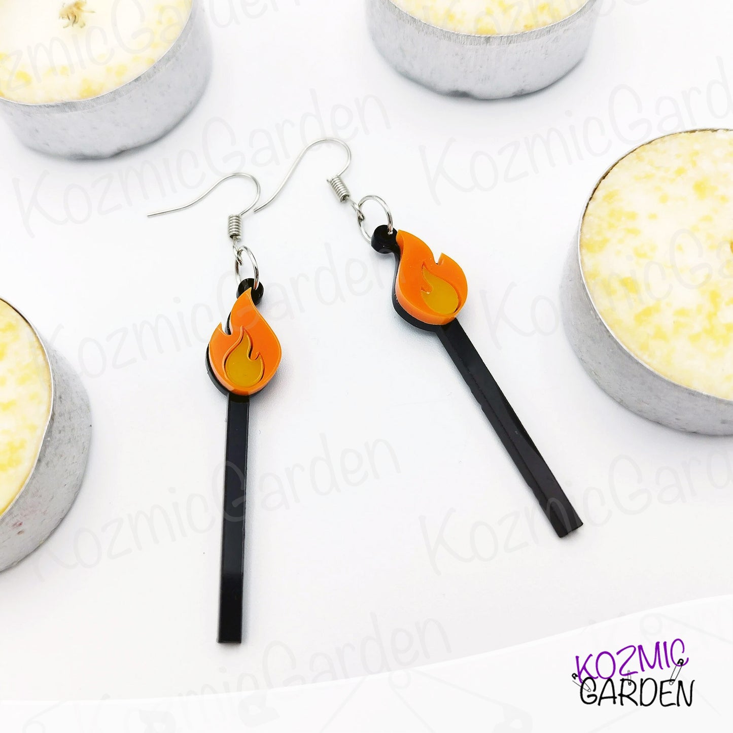 MATCHSTICK EARRINGS | You can't start a fire without a spark!