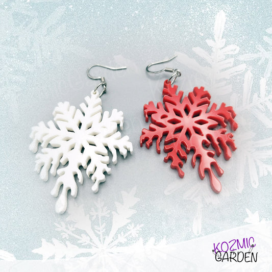 MELTING SNOWFLAKES EARRINGS | Snow or Blood? Which one will you choose? Muahaha