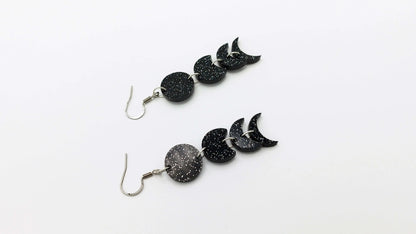 MOON PHASES EARRINGS - Kozmic Garden