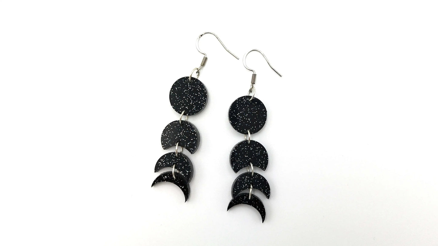 MOON PHASES EARRINGS - Kozmic Garden