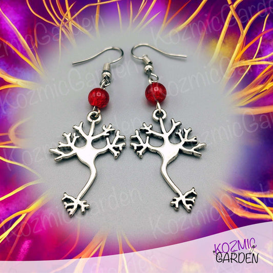 Neuron Earrings – Perfect for Brainiacs & Science Lovers!