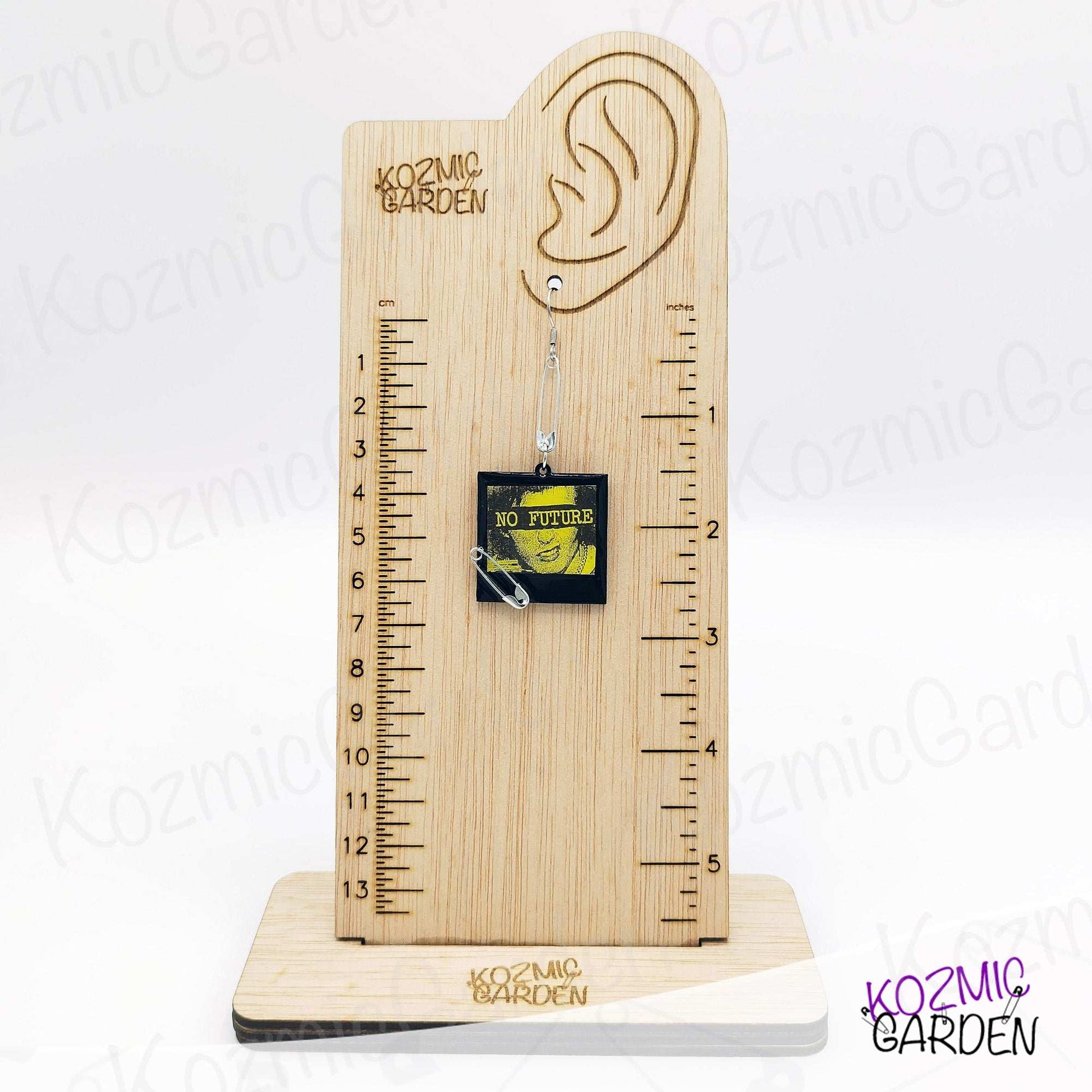 SID VICIOUS "NO FUTURE" EARRINGS - Embrace Punk Attitude!