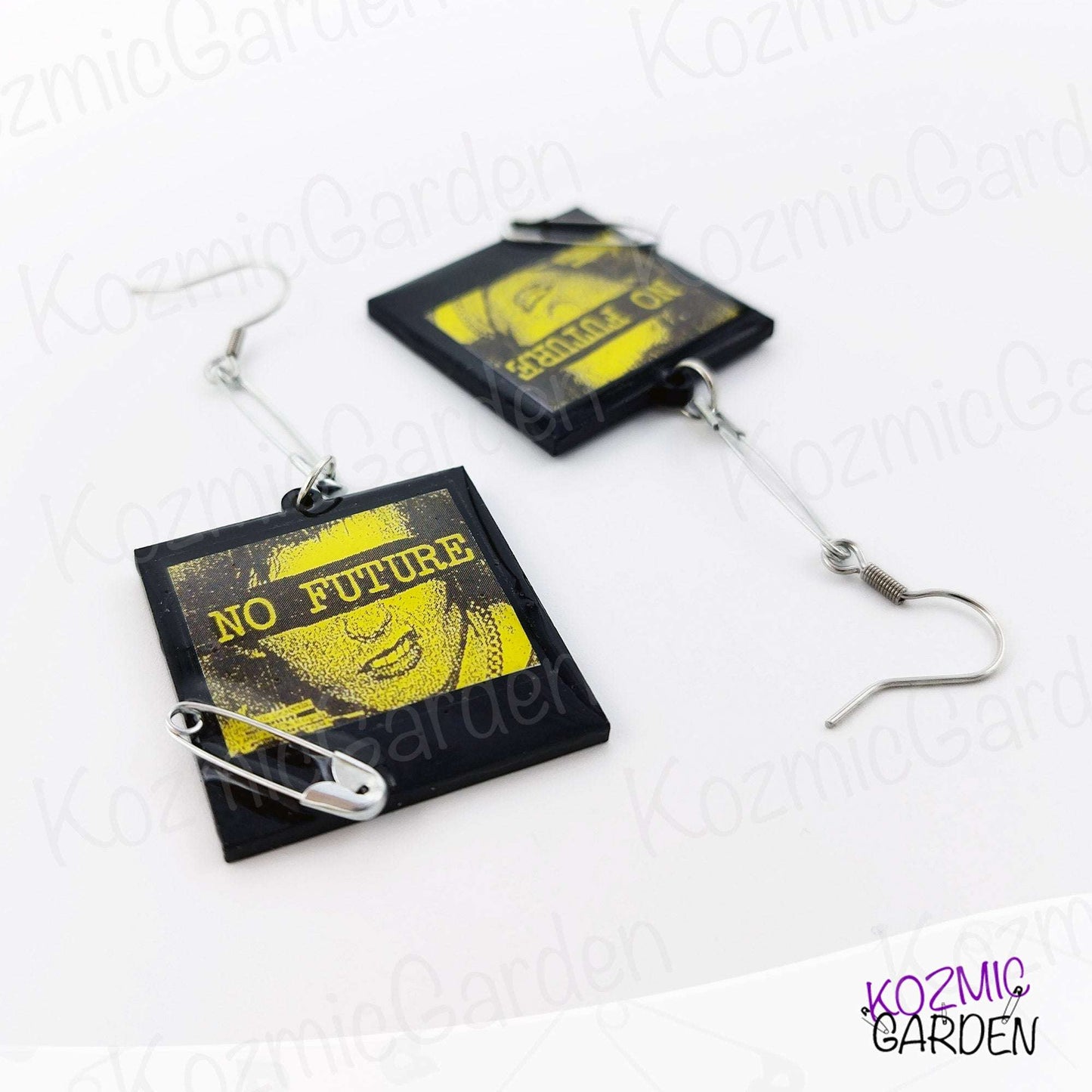SID VICIOUS "NO FUTURE" EARRINGS - Embrace Punk Attitude!