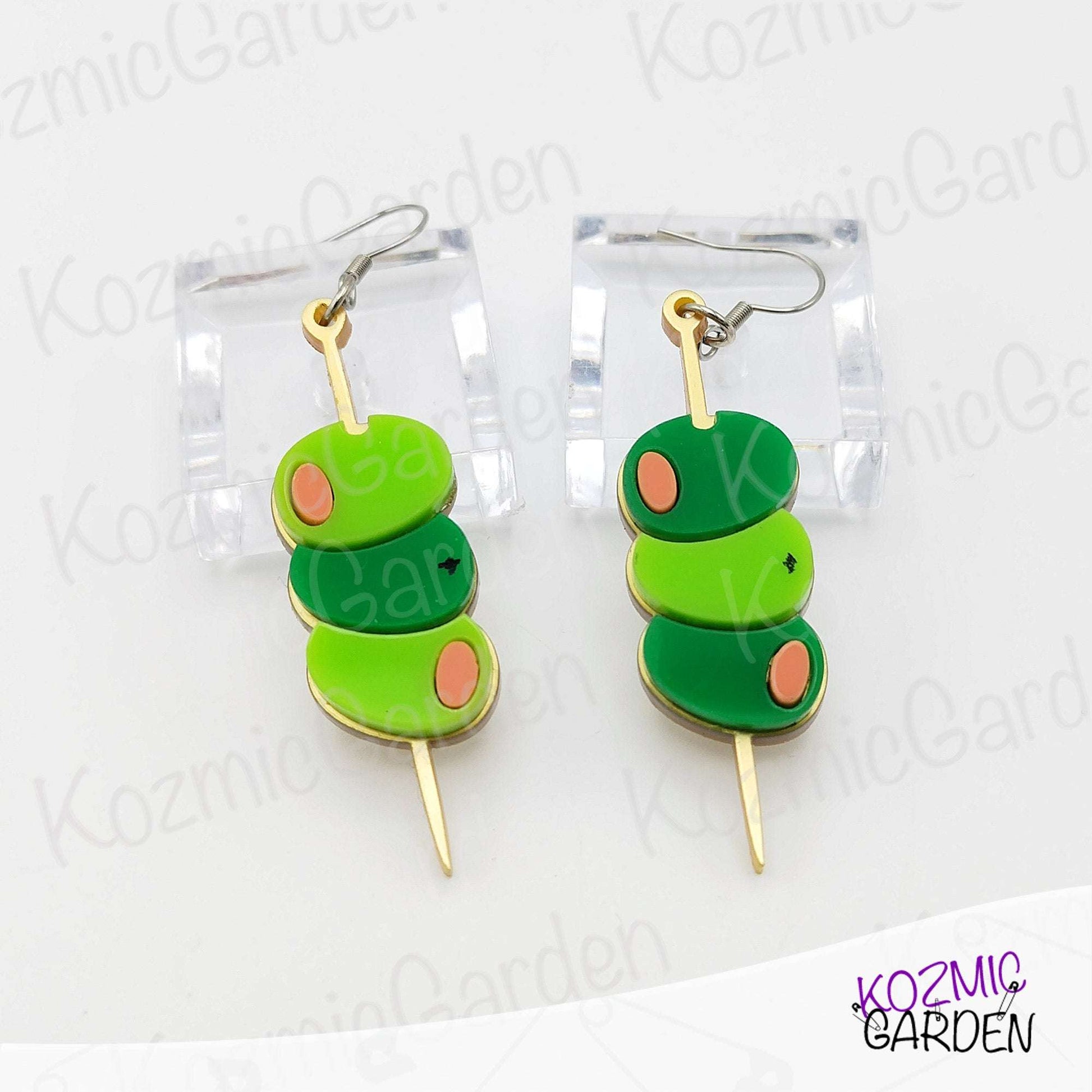 Three-Olive Toothpick Earrings – Fun Foodie Jewelry 🫒
