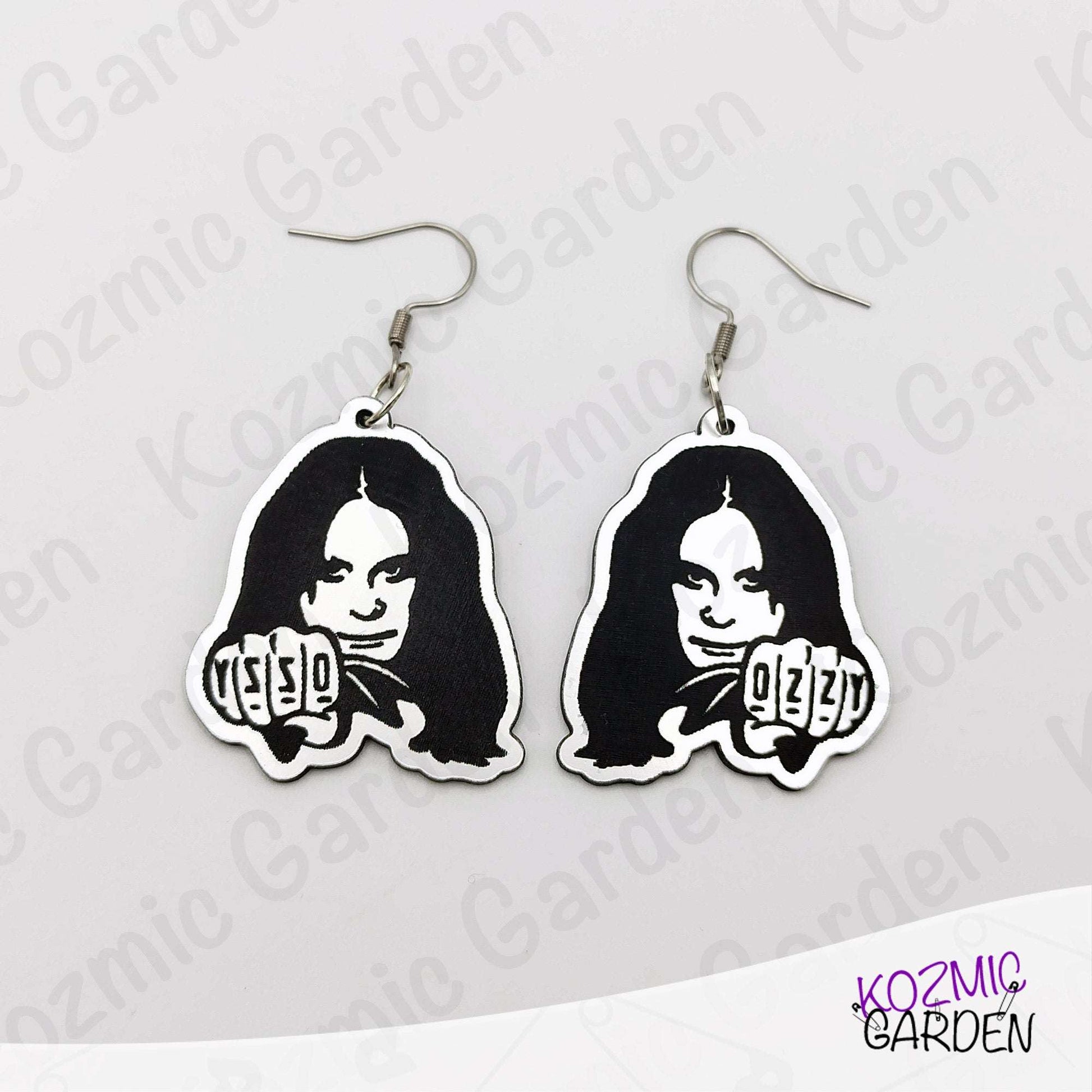 Ozzy Osbourne Tribute Earrings - The Prince Of Darkness Forever!