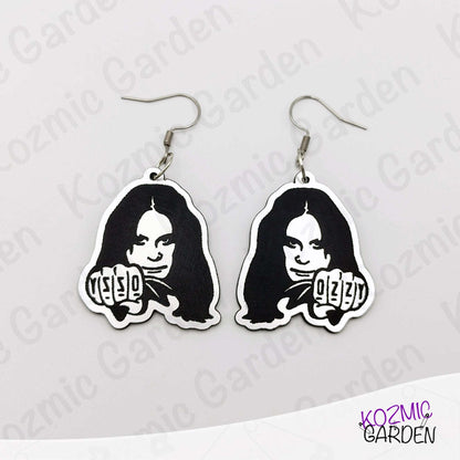 Ozzy Osbourne Tribute Earrings - The Prince Of Darkness Forever!