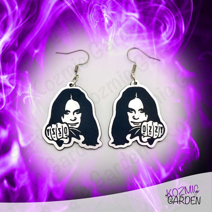 Ozzy Osbourne Tribute Earrings - The Prince Of Darkness Forever!