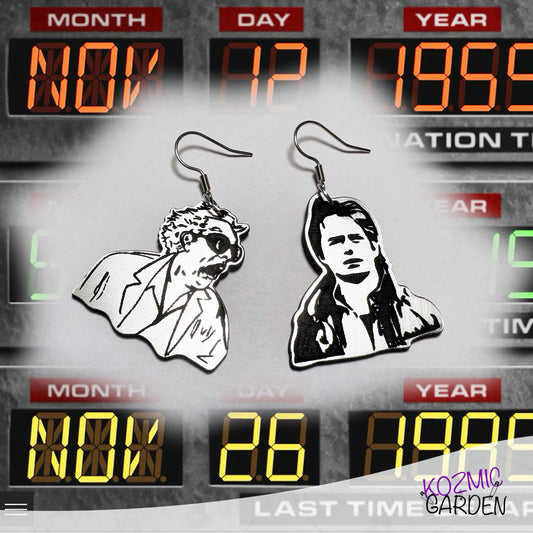 Doc and Marty McFly Earrings | Great Scott! Let's get Back To the Future!