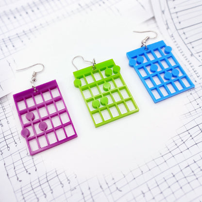 Guitar Chord Earrings and Pendant | Keep on Rockin'