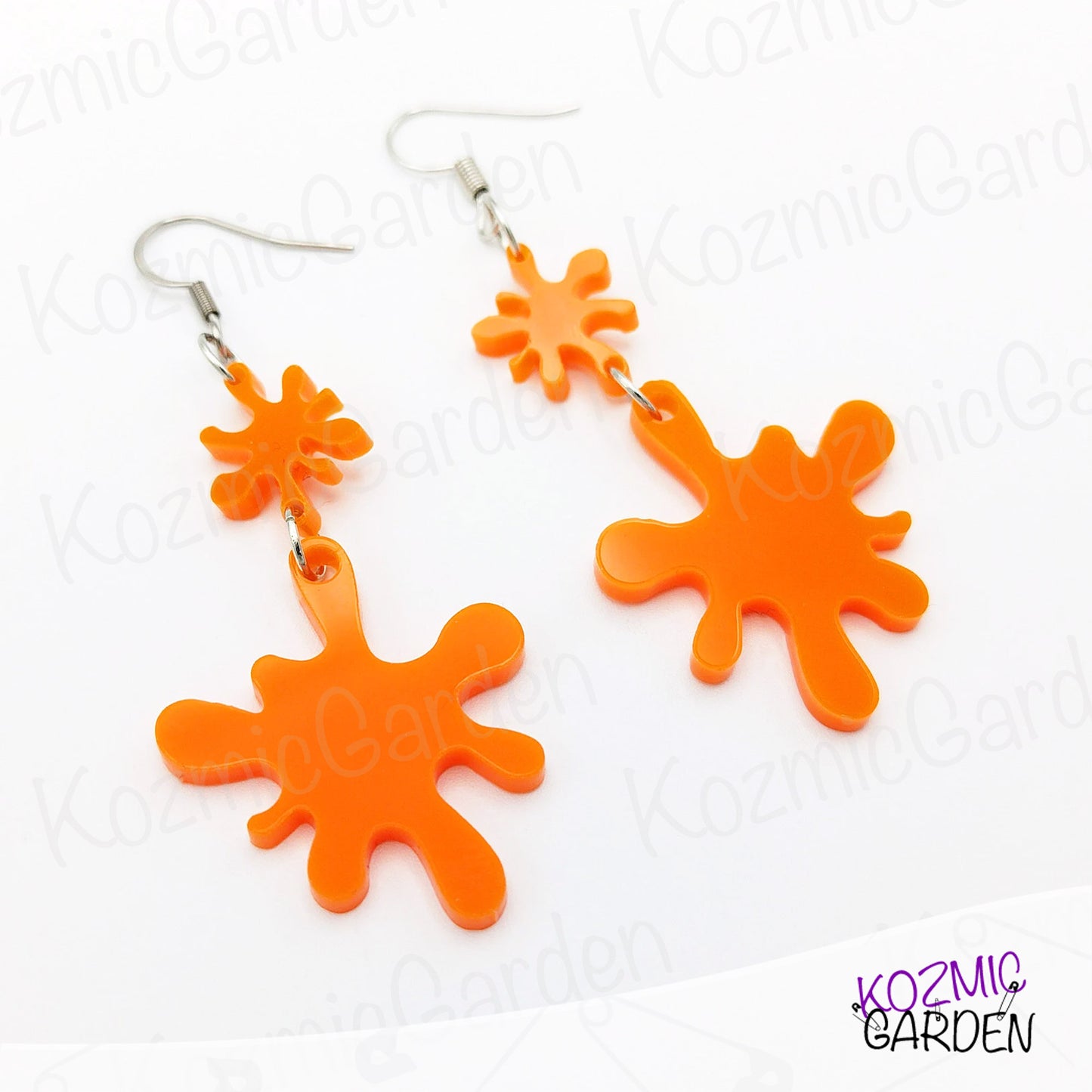 PAINT SPLATTER EARRINGS | Come in colours everywhere: Be like a rainbow!