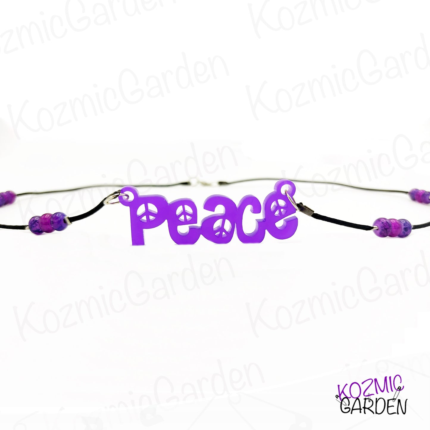 PURPLE PEACE NECKLACE | Make Love, Not War! ✌️