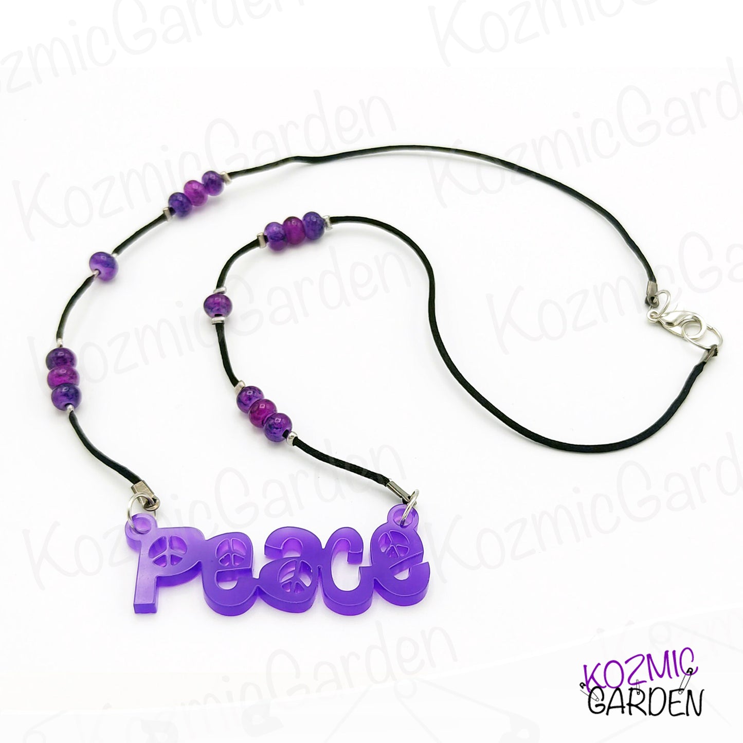 PURPLE PEACE NECKLACE | Make Love, Not War! ✌️