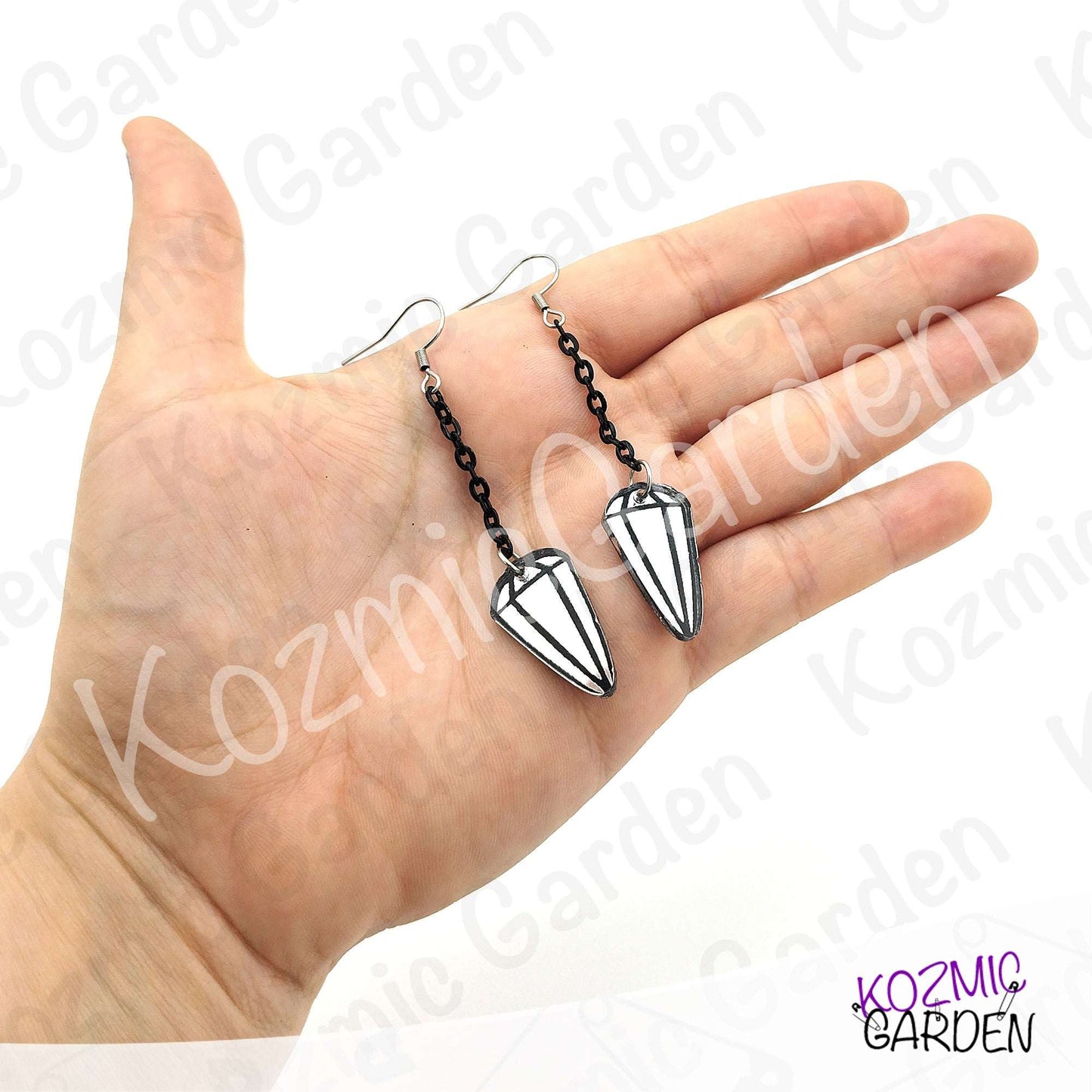 Silver Pendulum Earrings | Witchy Tarot Inspired Esoteric Jewelry