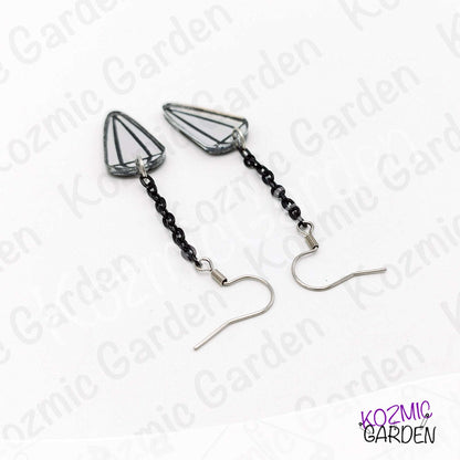 Silver Pendulum Earrings | Witchy Tarot Inspired Esoteric Jewelry