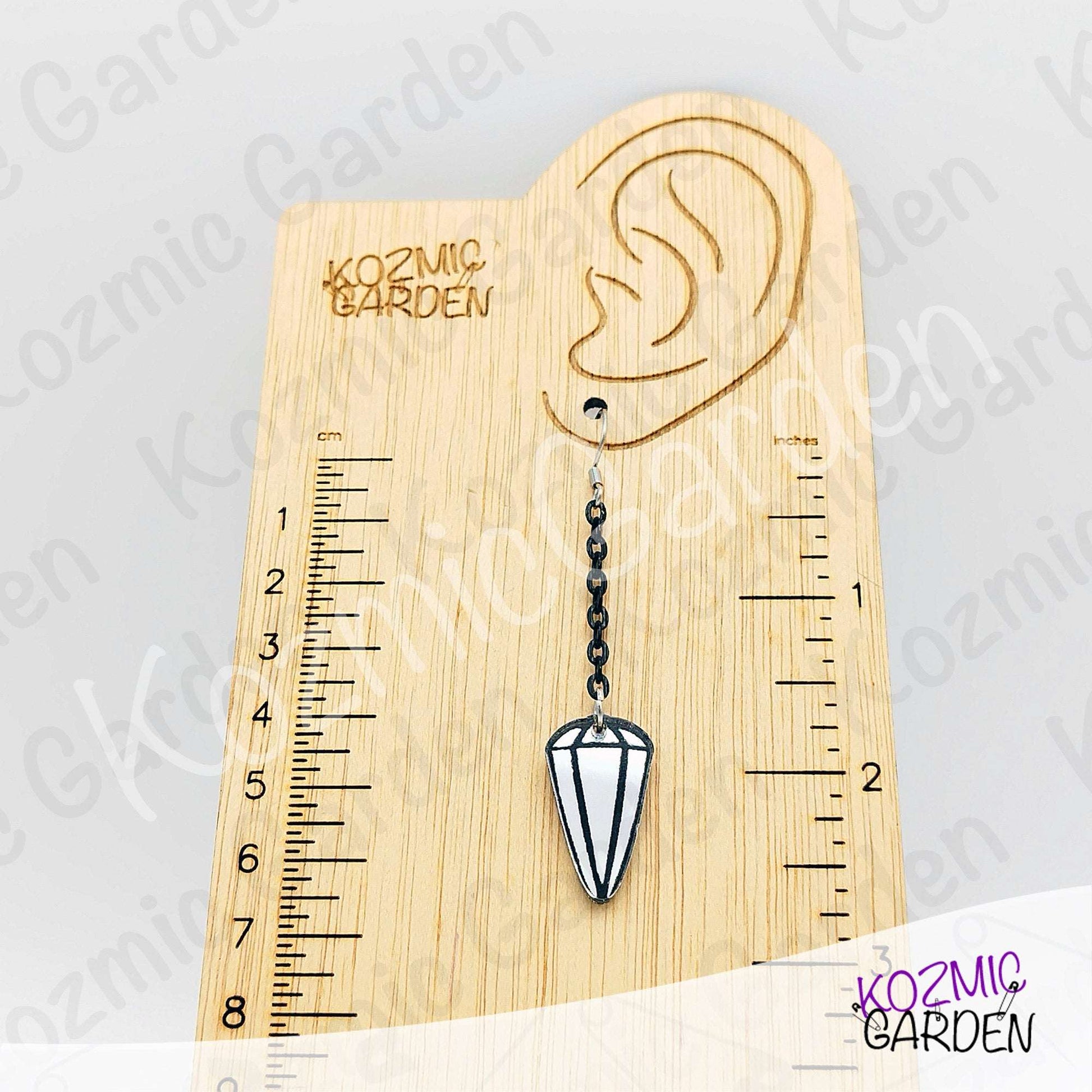 Silver Pendulum Earrings | Witchy Tarot Inspired Esoteric Jewelry