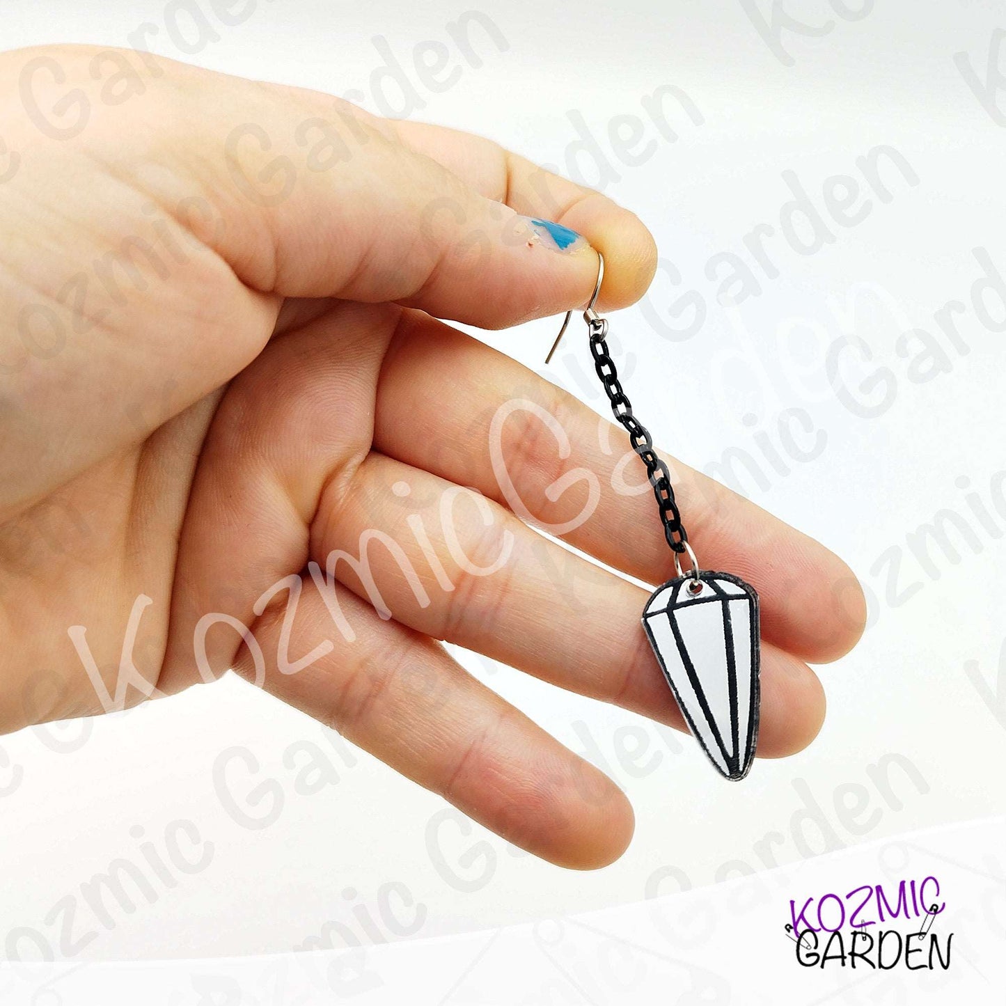 Silver Pendulum Earrings | Witchy Tarot Inspired Esoteric Jewelry