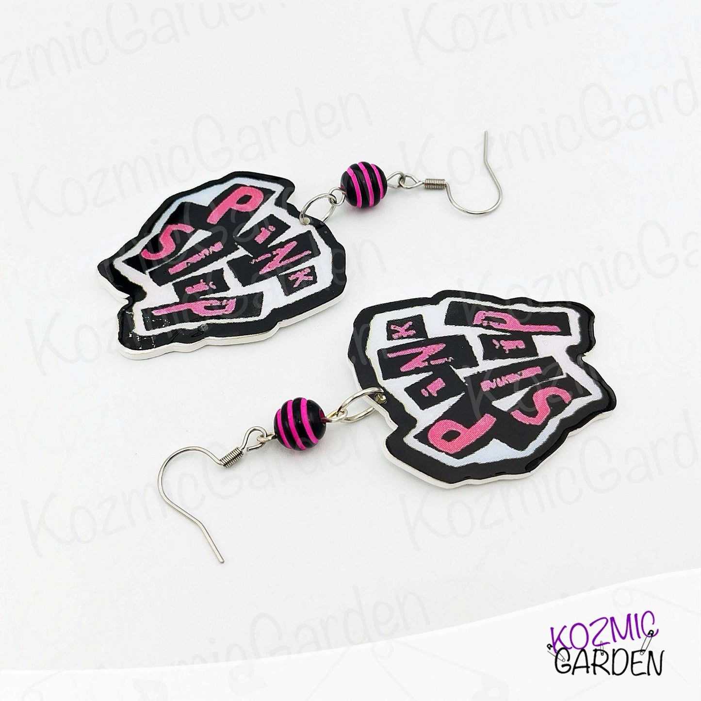 Pink Slip Punk Earrings – Inspired by Freaky Friday