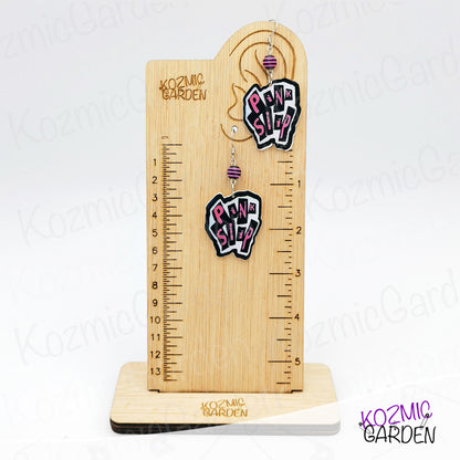 Pink Slip Punk Earrings – Inspired by Freaky Friday
