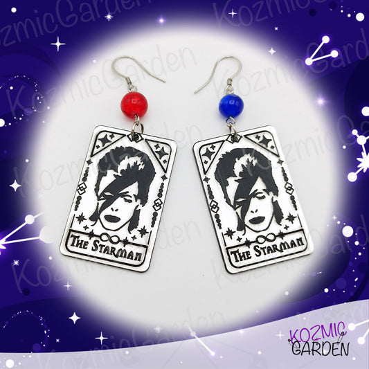 The "The Starman" Tarot Card Earrings –  David Bowie Unique Magic Card!