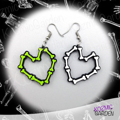 BONE HEART EARRINGS | Dare to Wear!