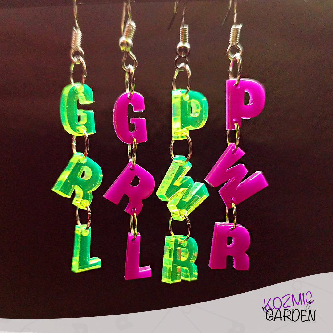 GIRL POWER EARRINGS - Wear Your Message Loud!