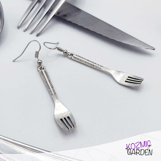FORK EARRINGS | Always be ready to eat!