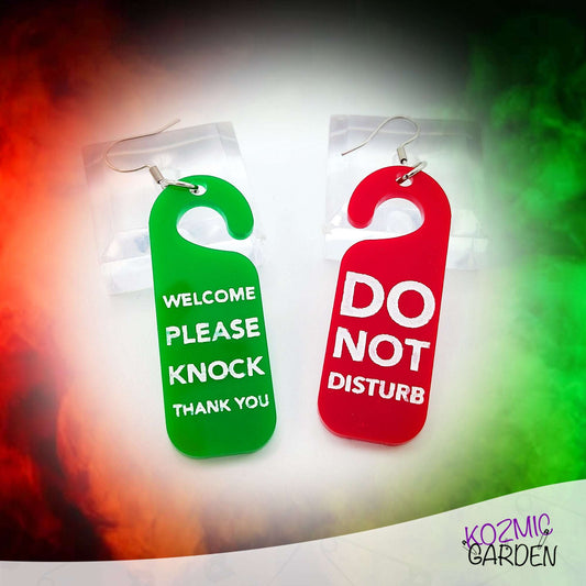 DO NOT DISTURB EARRINGS | Anti-social Style!