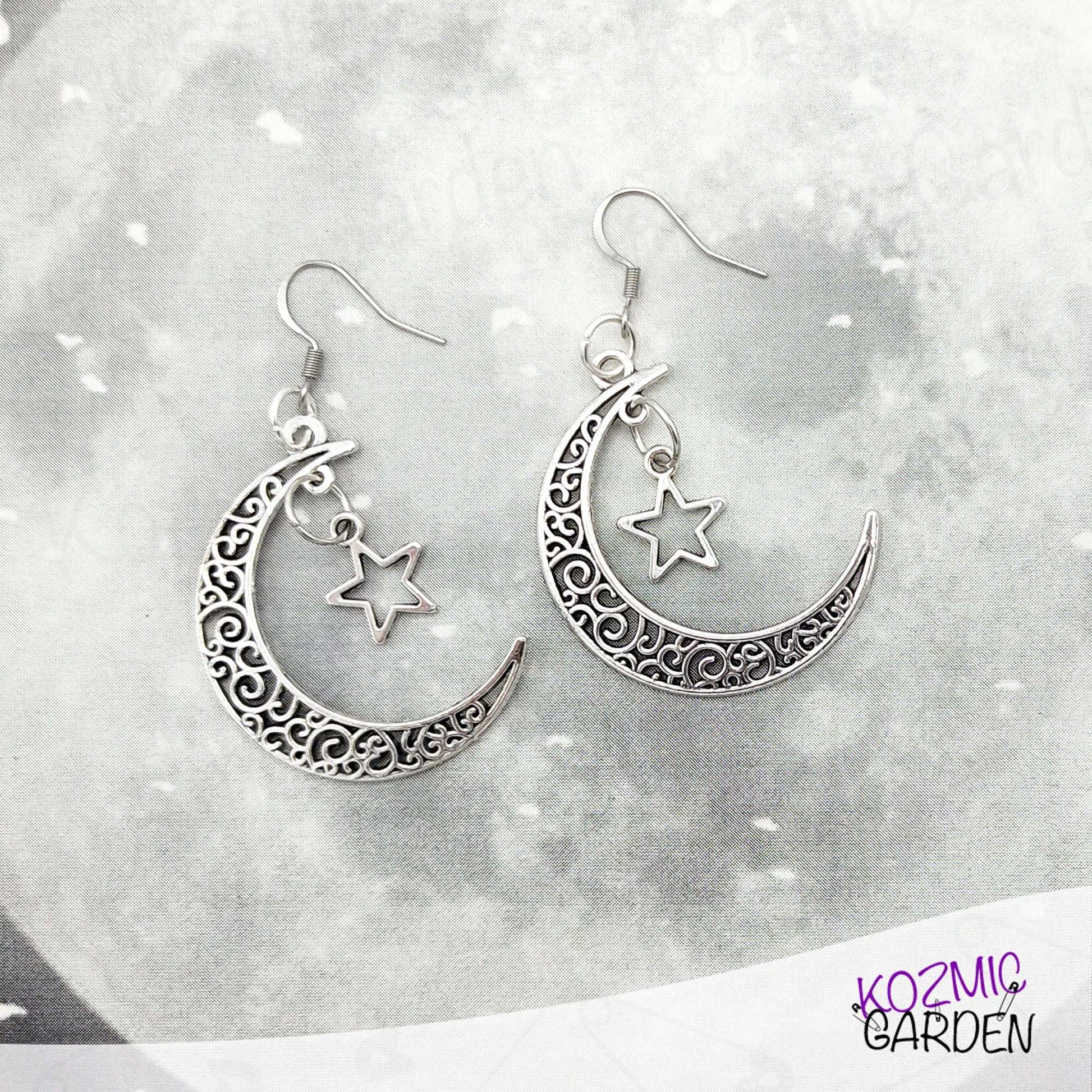 Crescent Moon Earrings – Mystical Celestial Charm