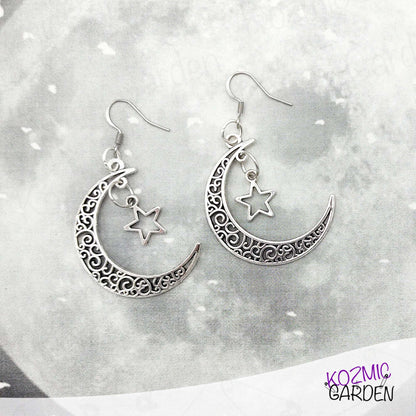 Crescent Moon Earrings – Mystical Celestial Charm