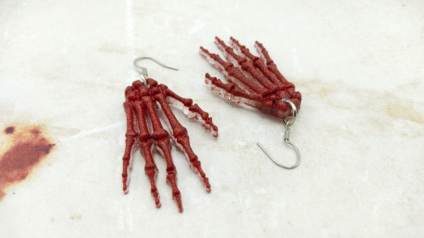 Skeleton Hands Earrings - Kozmic Garden