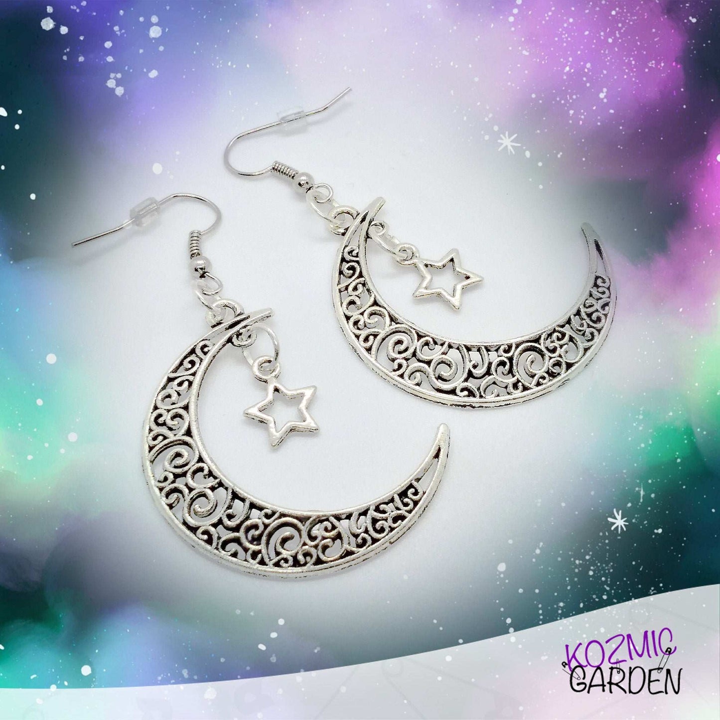 Crescent Moon Earrings – Mystical Celestial Charm