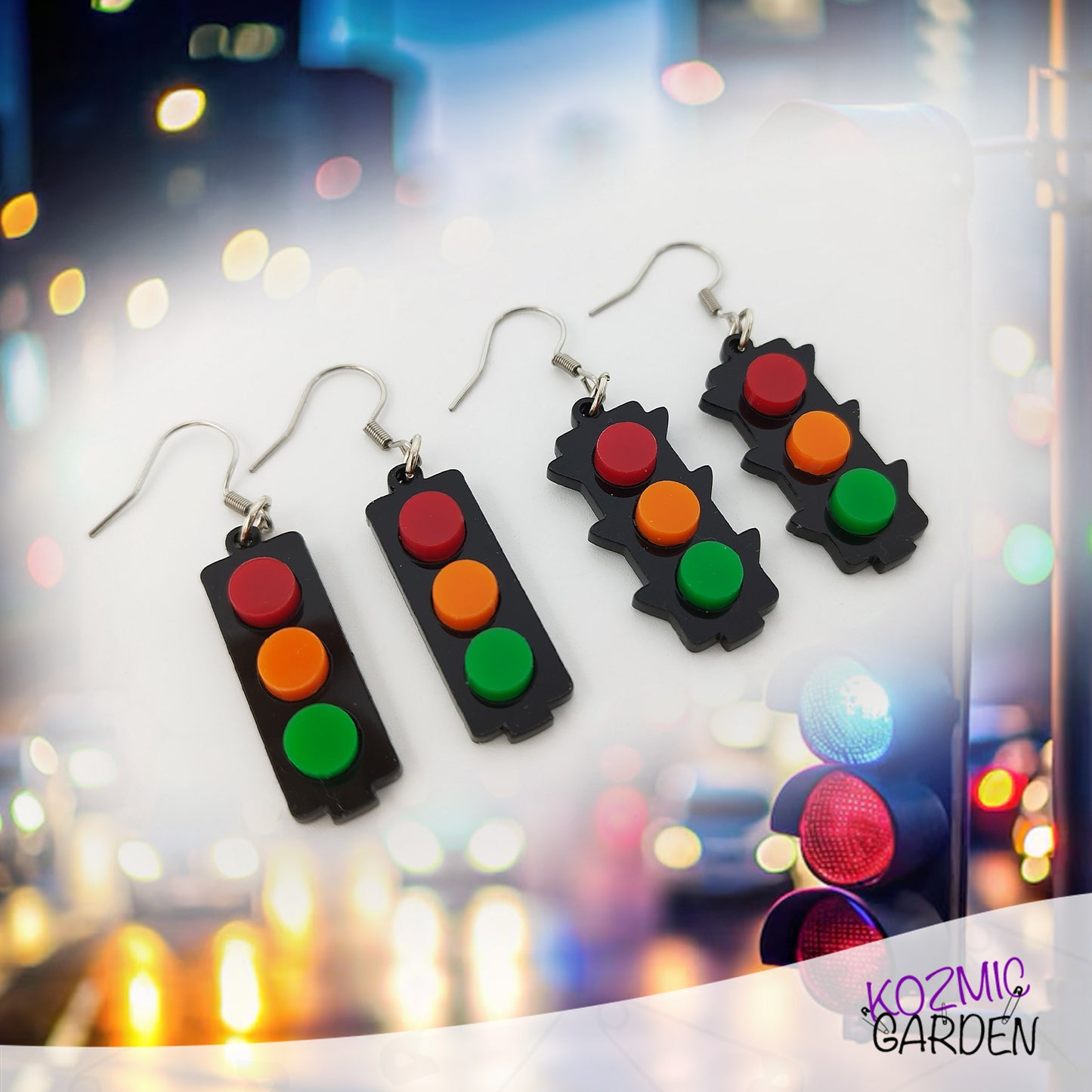 Quirky Red Traffic Light Earrings – Stop, Look, and Accessorize!