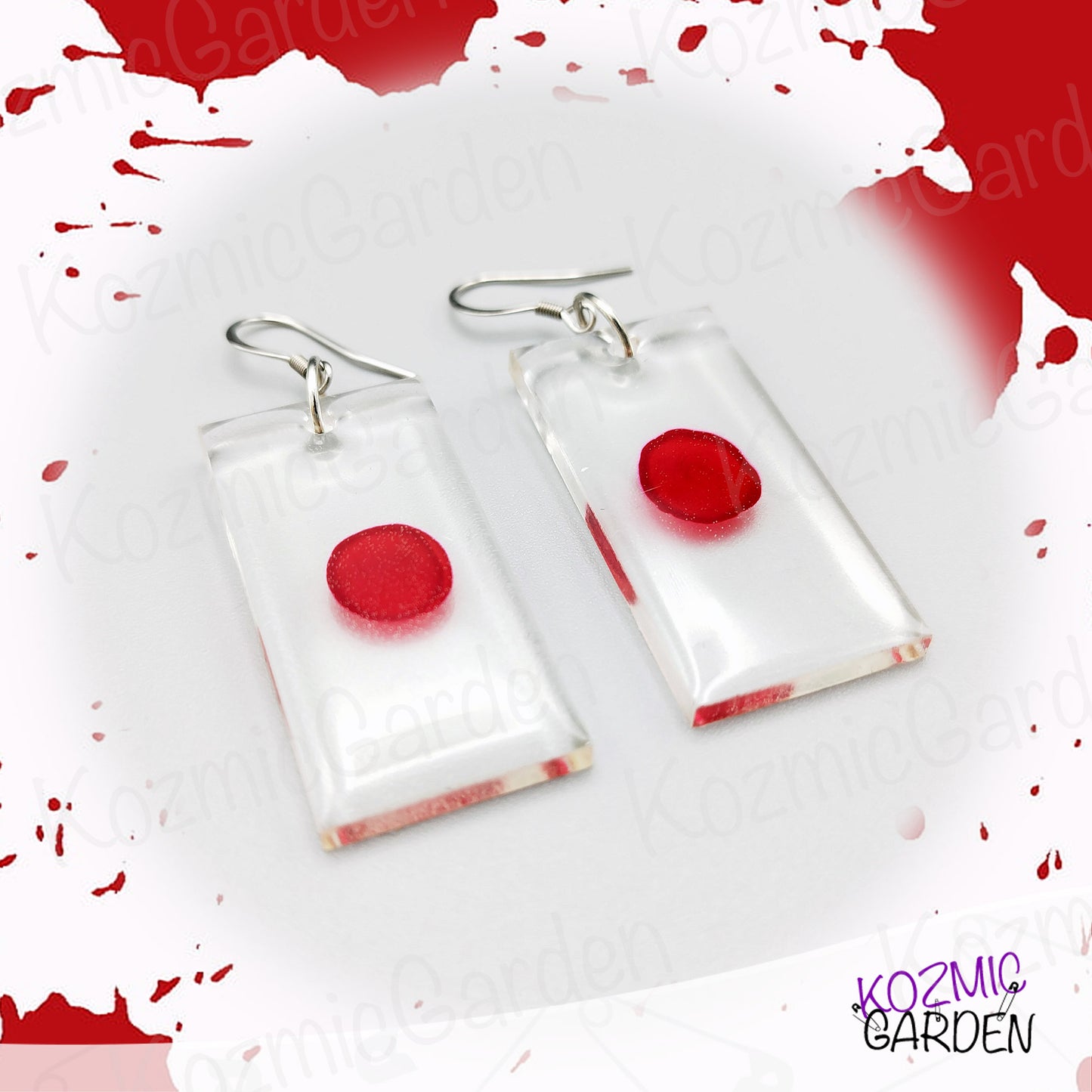 DEXTER'S BLOOD SLIDE EARRINGS | Sinister elegance awaits!