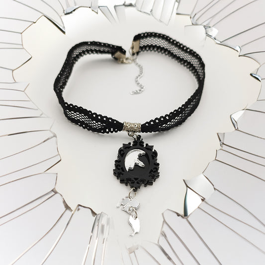 Broken Mirror Gothic Choker | Reflect your dark Soul