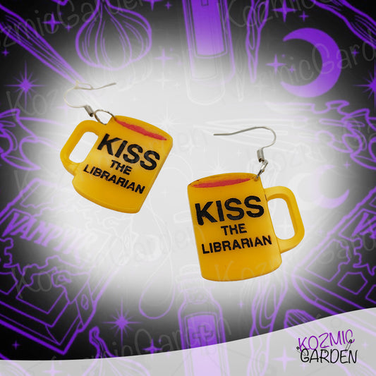 Kiss The Librarian Mug Earrings | Become part fo the Scooby-Gang!